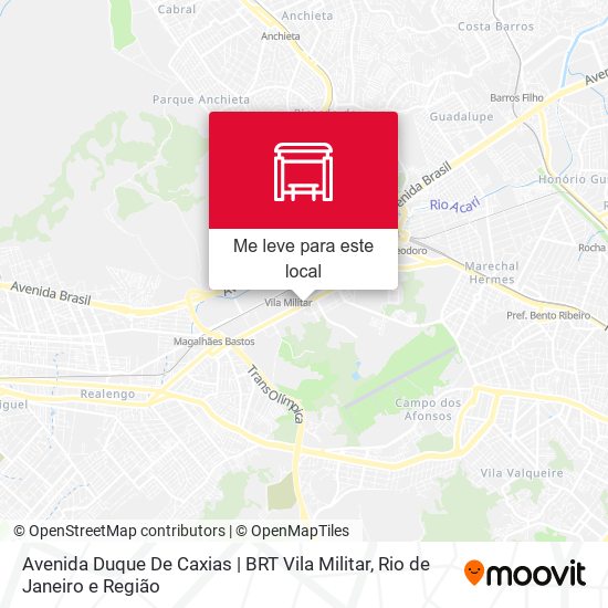 Avenida Duque De Caxias | BRT Vila Militar mapa