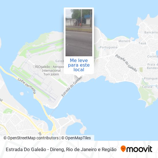 Estrada Do Galeão - Direng mapa