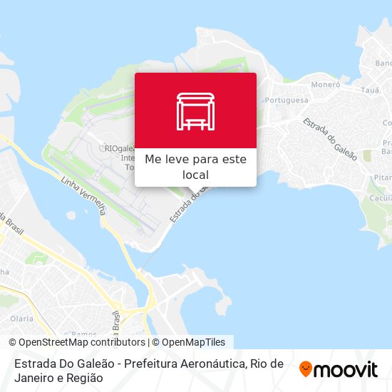 Estrada Do Galeão - Prefeitura Aeronáutica mapa