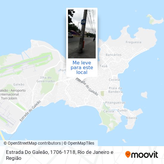 Estrada Do Galeão, 1706-1718 mapa