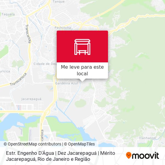 Estr. Engenho D'Água | Dez Jacarepaguá | Mérito Jacarepaguá mapa