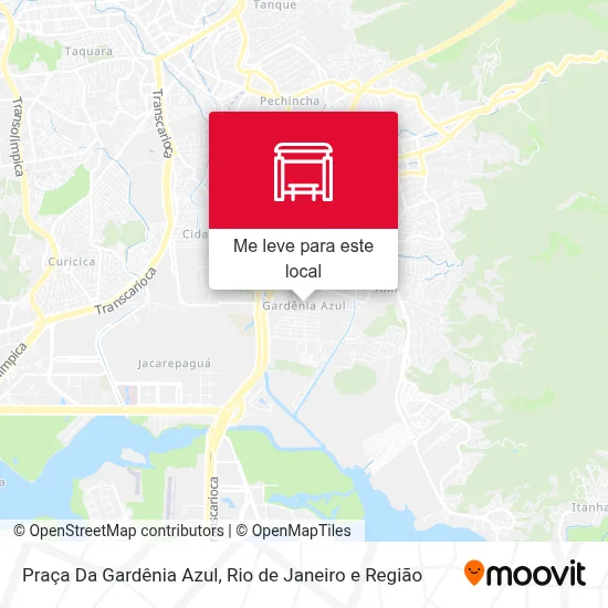 Praça Da Gardênia Azul mapa