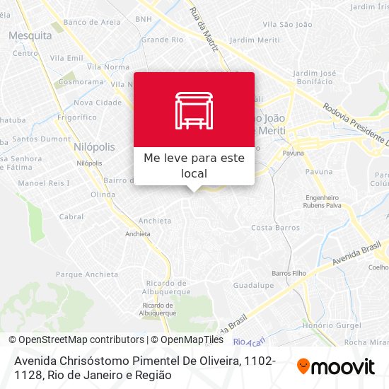 Avenida Chrisóstomo Pimentel De Oliveira, 1102-1128 mapa