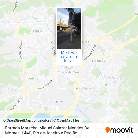 Estrada Marechal Miguel Salazar Mendes De Moraes, 1440 mapa