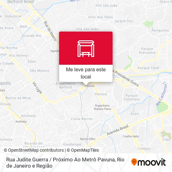 Rua Judite Guerra / Próximo Ao Metrô Pavuna mapa