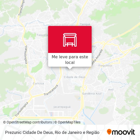 Prezunic Cidade De Deus mapa