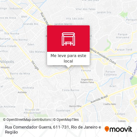 Rua Comendador Guerra, 611-731 mapa