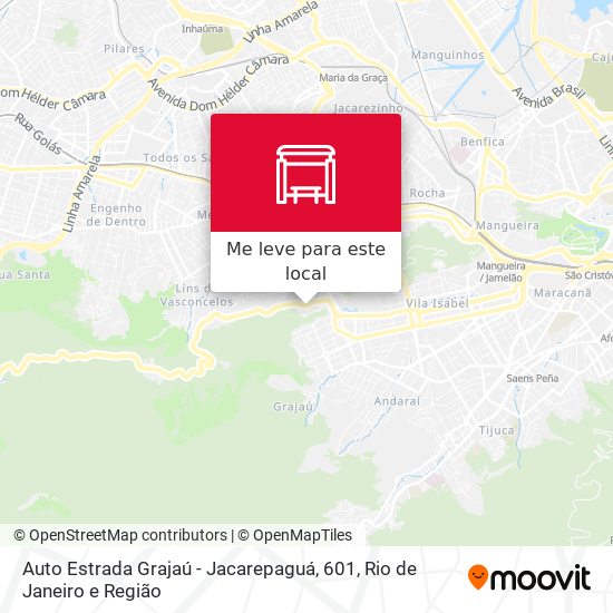 Auto Estrada Grajaú - Jacarepaguá, 601 mapa