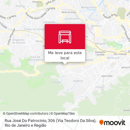 Rua José Do Patrocínio, 306 (Via Teodoro Da Silva) mapa