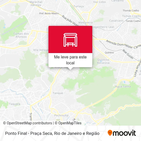 Ponto Final - Praça Seca mapa