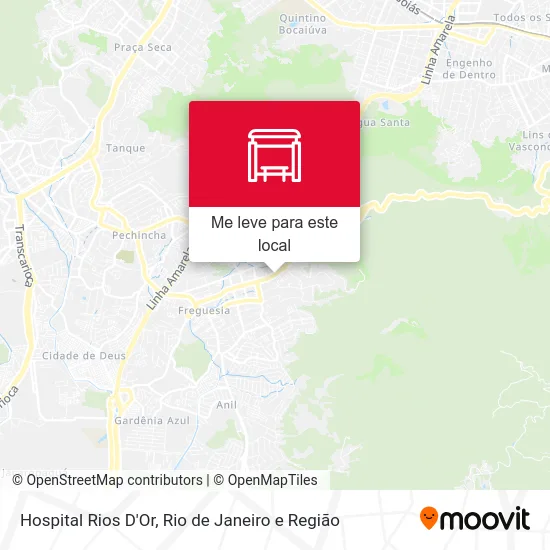 Hospital Rios D'Or mapa