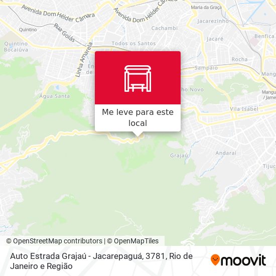Auto Estrada Grajaú - Jacarepaguá, 3781 mapa