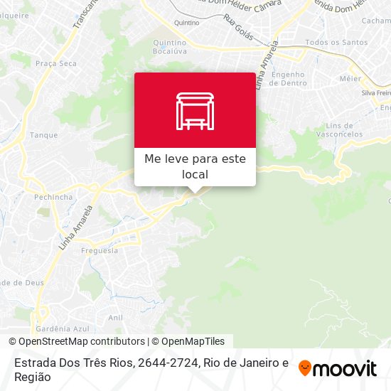 Estrada Dos Três Rios, 2644-2724 mapa