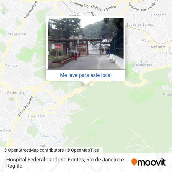 Hospital Federal Cardoso Fontes mapa