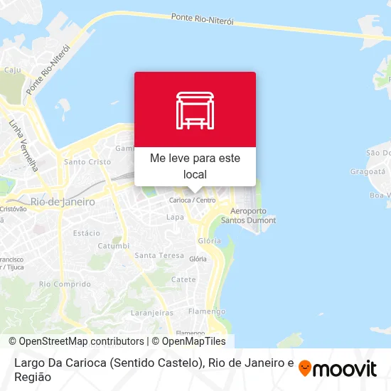 Largo Da Carioca (Sentido Castelo) mapa