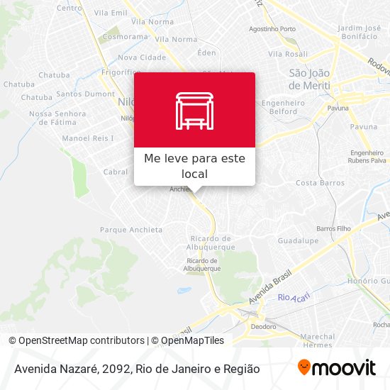 Avenida Nazaré, 2092 mapa