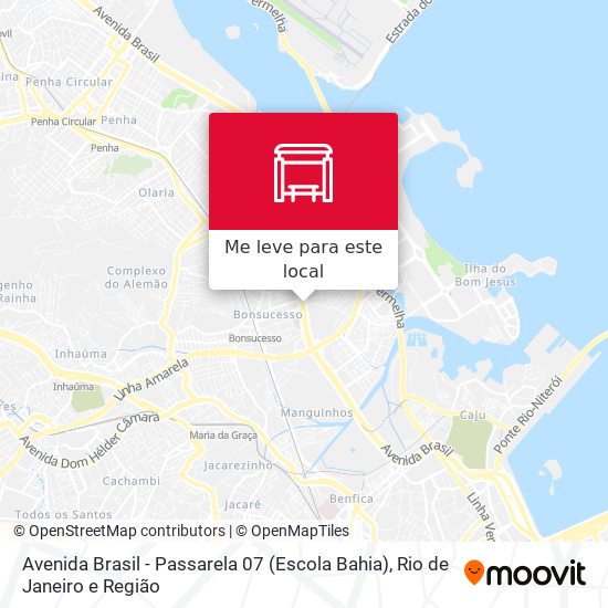 Avenida Brasil - Passarela 07 (Escola Bahia) mapa