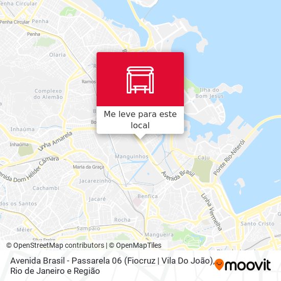 Avenida Brasil - Passarela 06 (Fiocruz | Vila Do João) mapa