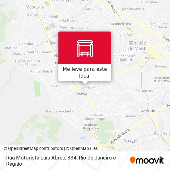 Rua Motorista Luís Abreu, 334 mapa