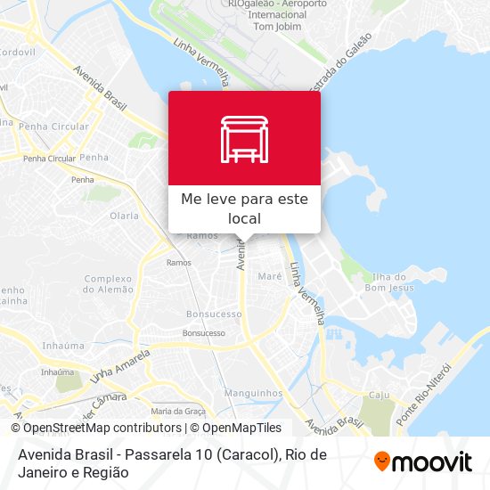 Avenida Brasil - Passarela 10 (Caracol) mapa