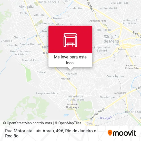 Rua Motorista Luís Abreu, 496 mapa