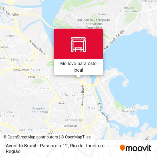Avenida Brasil - Passarela 12 mapa