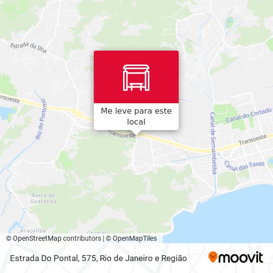 Estrada Do Pontal, 575 mapa