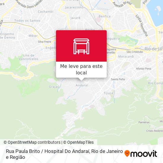 Rua Paula Brito / Hospital Do Andaraí mapa