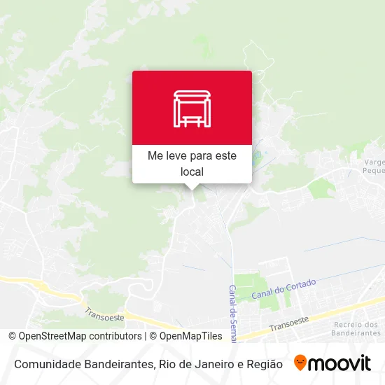 Comunidade Bandeirantes mapa