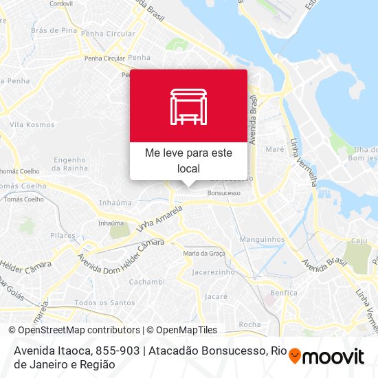 Avenida Itaoca, 855-903 | Atacadão Bonsucesso mapa