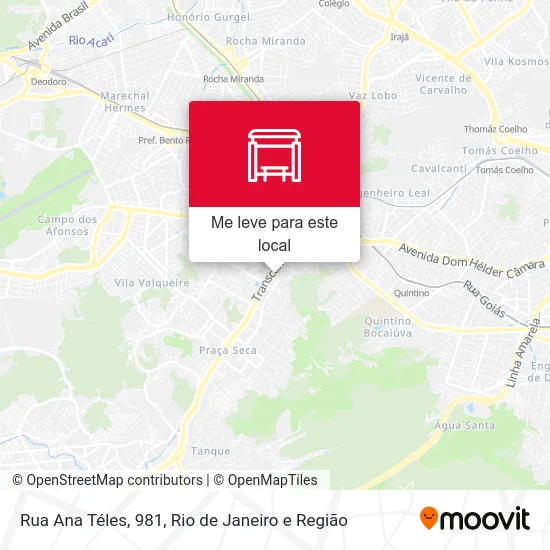Rua Ana Téles, 981 mapa