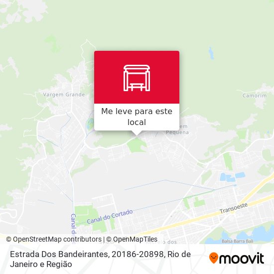 Estrada Dos Bandeirantes, 20186-20898 mapa