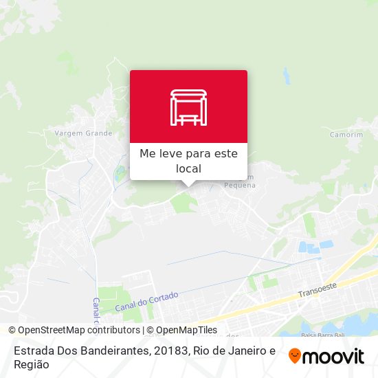 Estrada Dos Bandeirantes, 20183 mapa