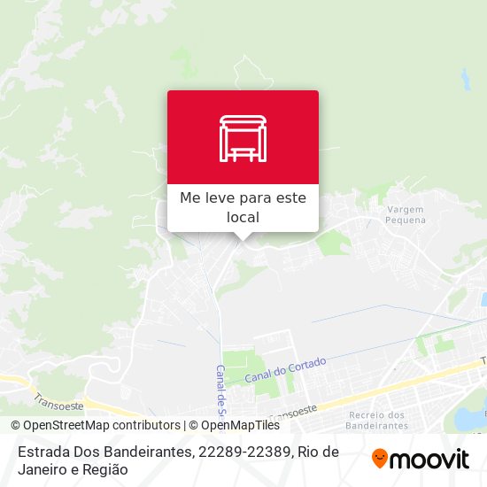 Estrada Dos Bandeirantes, 22289-22389 mapa