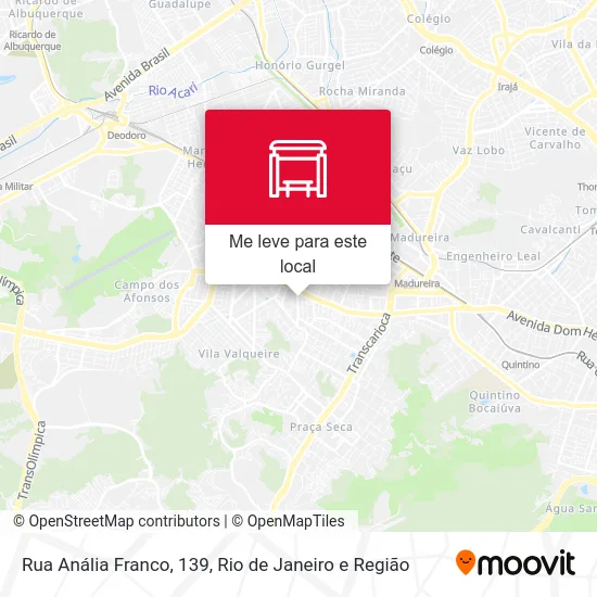 Rua Anália Franco, 139 mapa