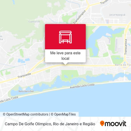Campo De Golfe Olímpico mapa