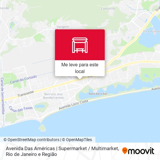 Avenida Das Américas | Supermarket / Multimarket mapa