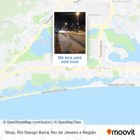 Shop. Rio Design Barra mapa