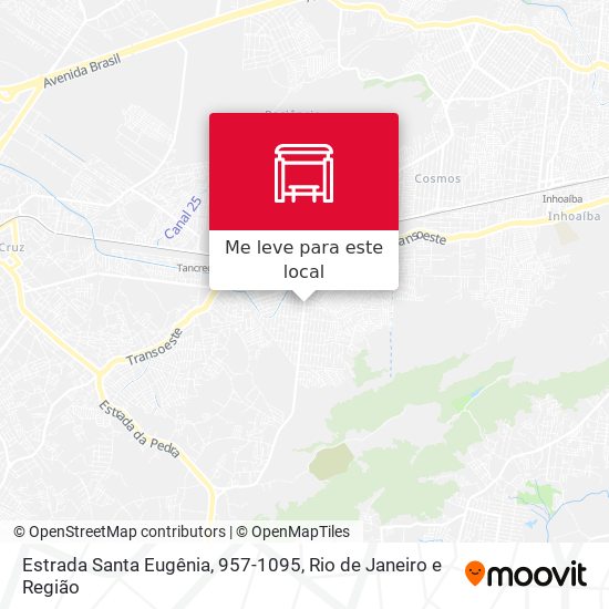 Estrada Santa Eugênia, 957-1095 mapa