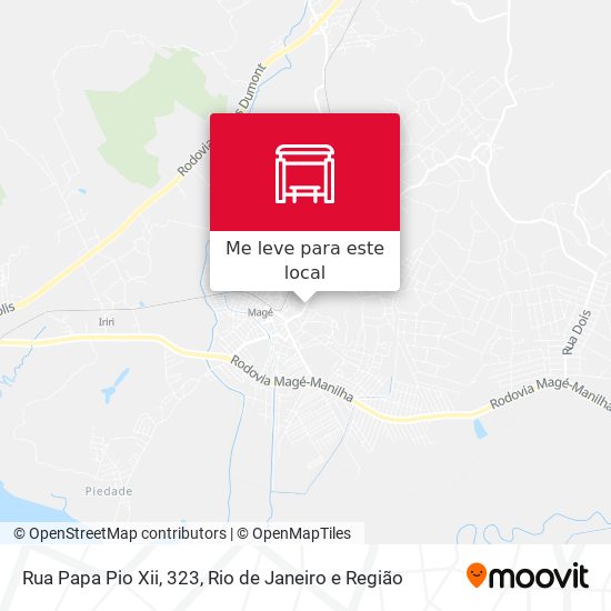 Rua Papa Pio Xii, 323 mapa