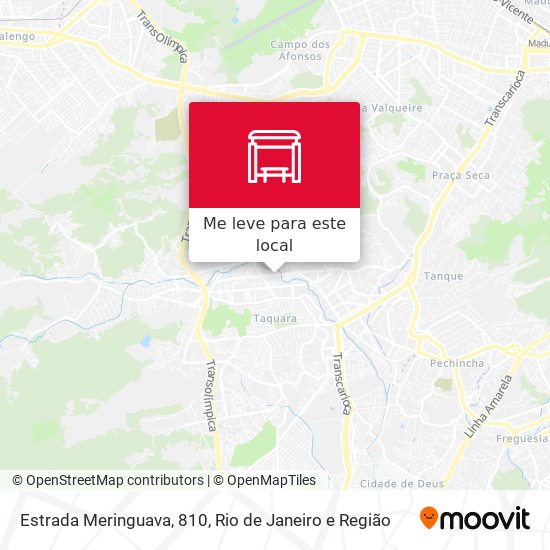 Estrada Meringuava, 810 mapa