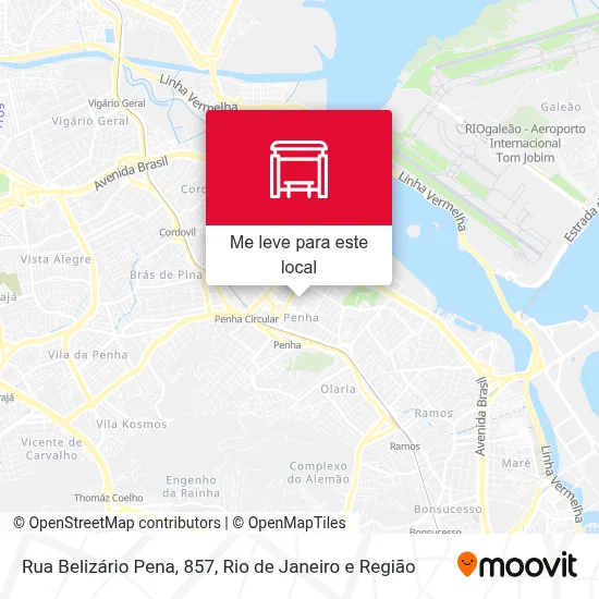 Rua Belizário Pena, 857 mapa