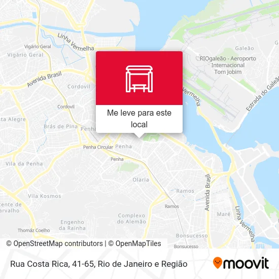 Rua Costa Rica, 41-65 mapa