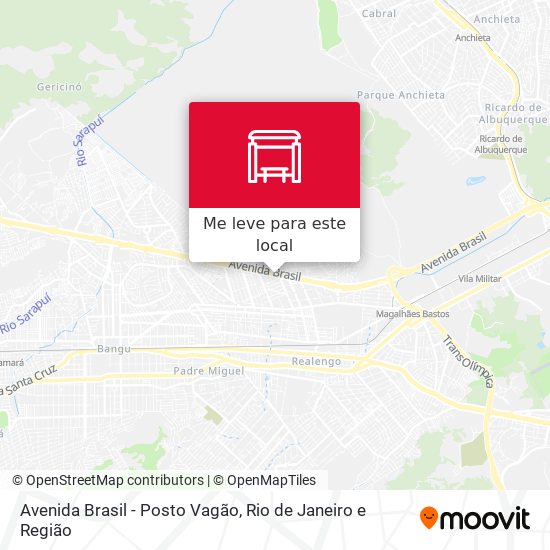 Avenida Brasil - Posto Vagão mapa