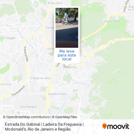 Estrada Do Gabinal | Ladeira Da Freguesia | Mcdonald's mapa