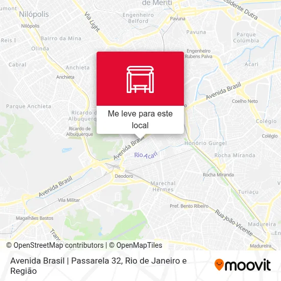 Avenida Brasil | Passarela 32 mapa