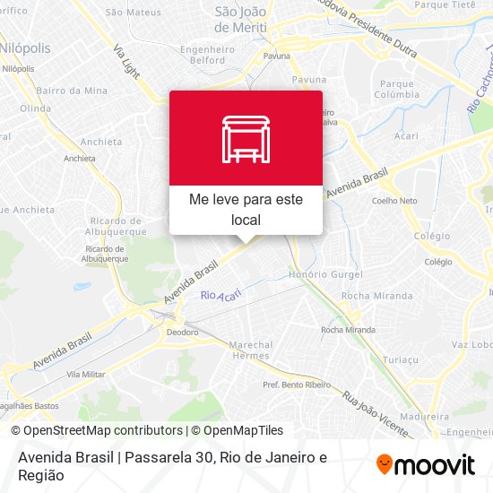 Avenida Brasil | Passarela 30 mapa