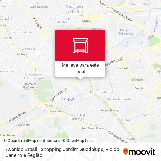 Avenida Brasil | Shopping Jardim Guadalupe mapa