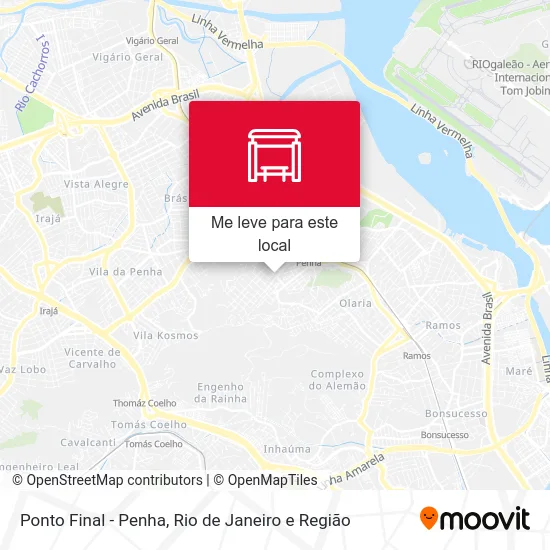 Ponto Final - Penha mapa