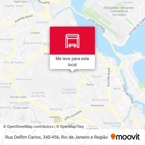 Rua Delfim Carlos, 340-456 mapa